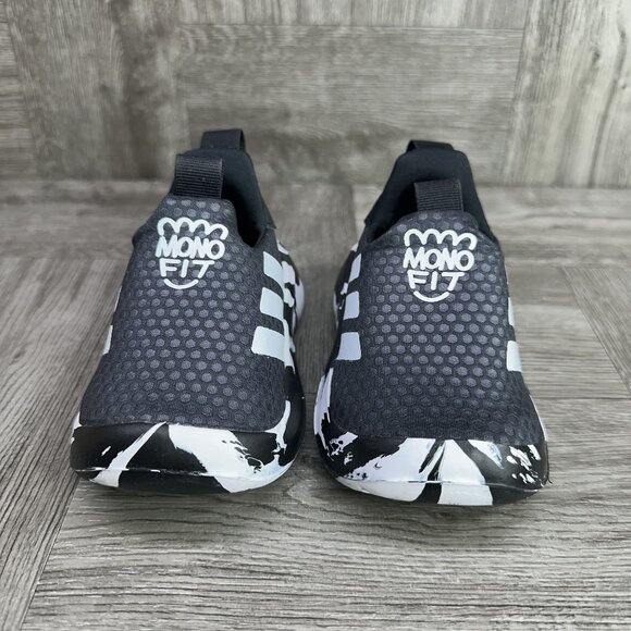 Adidas Monofit TR Infant size 5 Black White Slip On Training Shoes - Picture 3 of 8